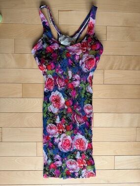 FUZZI floral mesh beach coverup size EU 42/US 6-8